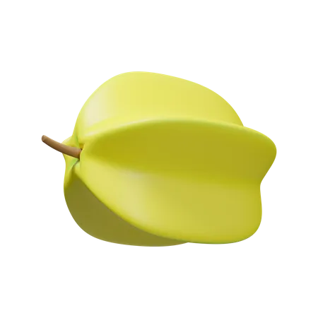 Starfruit  3D Illustration