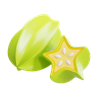 3d starfruit emoji