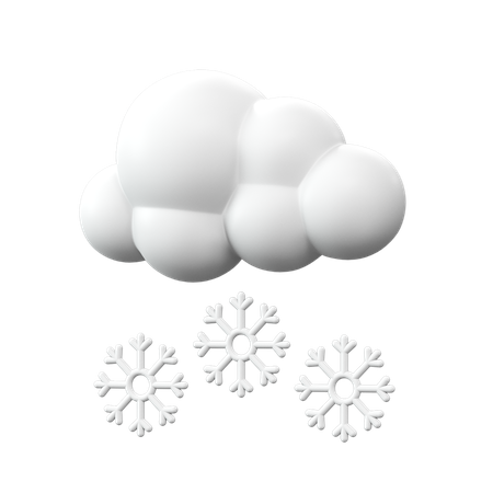 Starker Schneefall  3D Icon