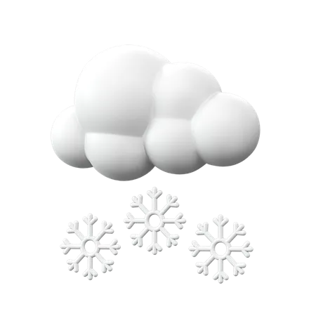 Starker Schneefall  3D Icon