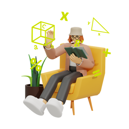 Stärkung des Mathematikunterrichts  3D Illustration