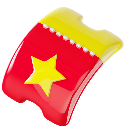 Starred Coupon 3D Icon
