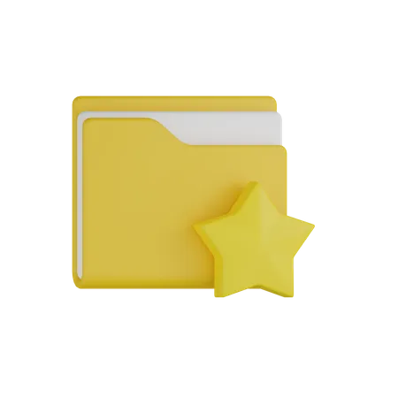 Starred Folder  3D Icon