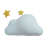 starry cloud 3d illustration