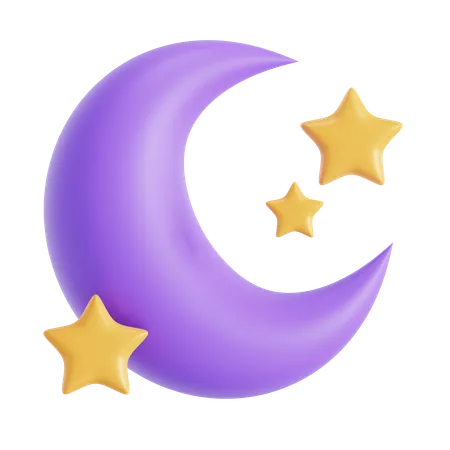 Starry Bright Night 3D Icon