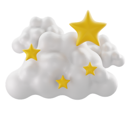 Starry Sky In Morning  3D Icon