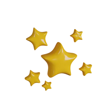 Stars  3D Icon