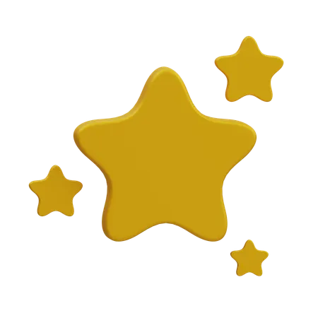 Stars Five Corner  3D Icon