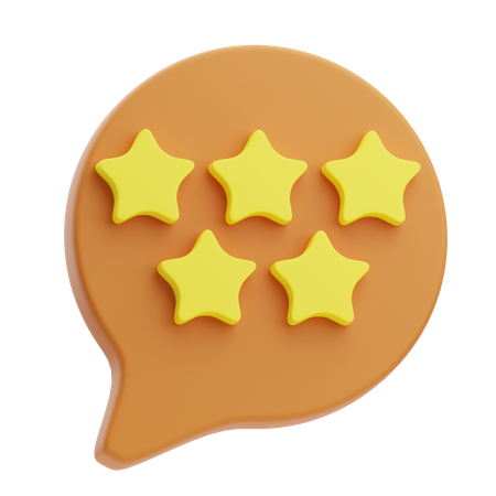 Stars Rating  3D Icon