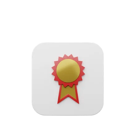 3 D Illustration Of Element User Interface Ui Simple Icon Medals 3D Illustration