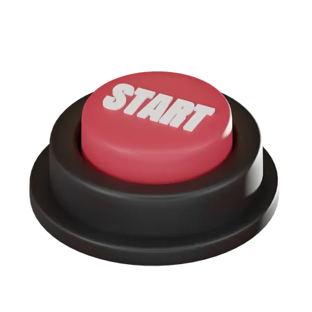 Business Launch Button Icon Symbolizing Innovation And Growth In Startup World 3 D Render 3D Icon