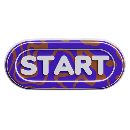 Start Button  3D Icon