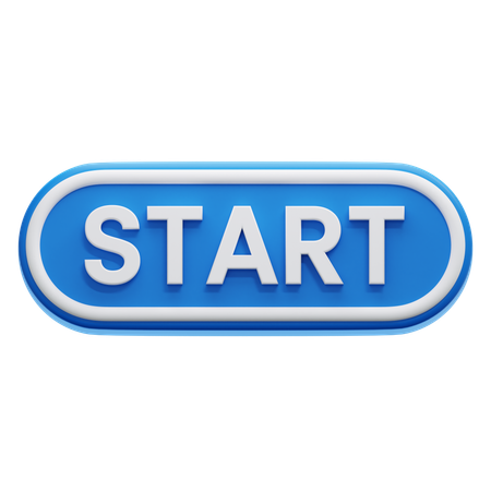 Start Button  3D Icon