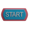 start button 3d logo