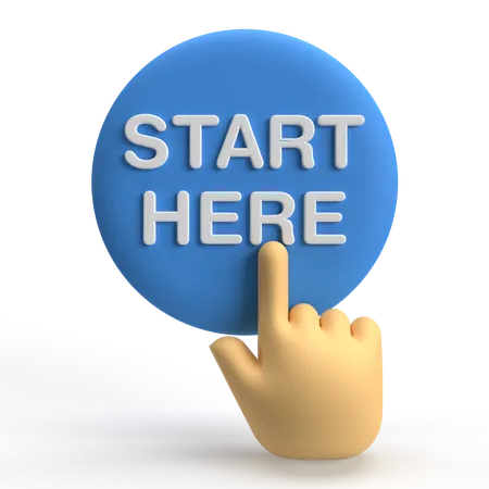 Start Here  3D Icon