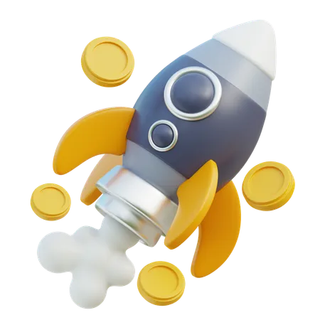 Startup financière  3D Icon