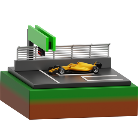 スタートグリッドポジション  3D Icon