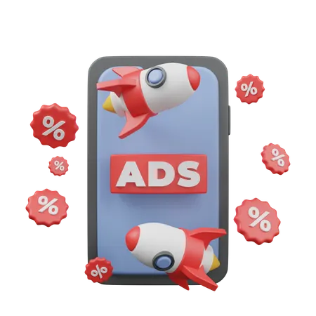 Startup Advertising  3D Icon
