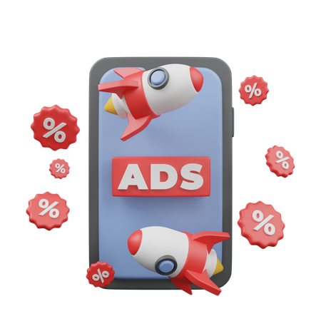 Startup Advertising  3D Icon