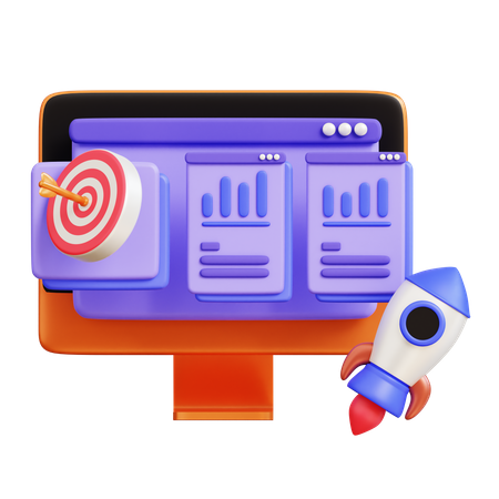 Startup Analysis  3D Icon