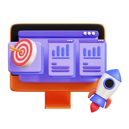 Startup Analysis  3D Icon