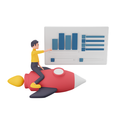Startup analysis  3D Icon