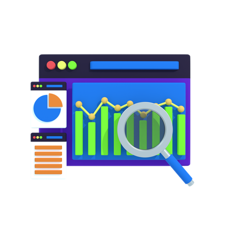 Startup Analytic  3D Icon