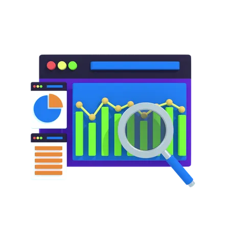 Startup Analytic  3D Icon