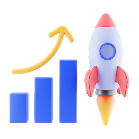 Croissance des startups  3D Icon