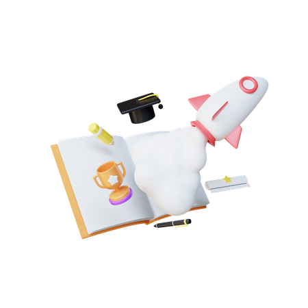 Startup educacional  3D Icon