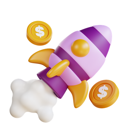 Inicialização financeira  3D Icon