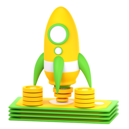 Inicialização financeira  3D Icon