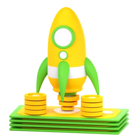 Inicialização financeira  3D Icon