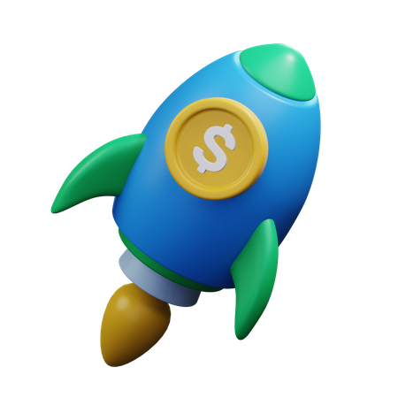 Inicialização financeira  3D Icon