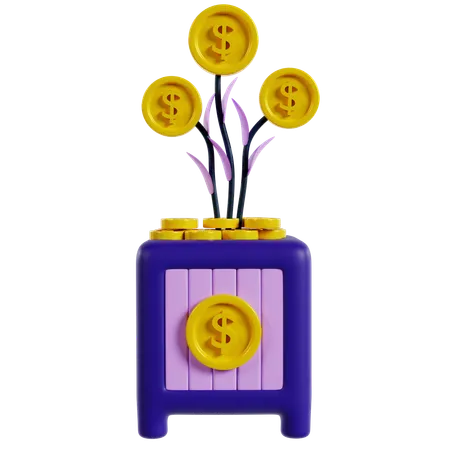 Startup Financial Growth Plan  3D Icon
