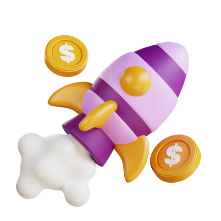 Startup financière  3D Icon