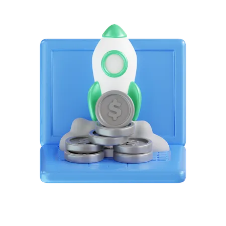 Startup financière  3D Icon