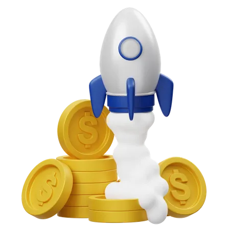 Startup financière  3D Icon
