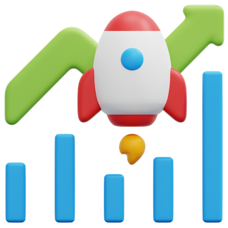 Startup Growth  3D Icon