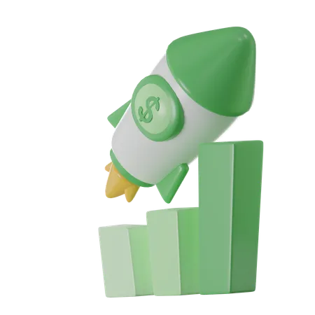 Startup Growth  3D Icon