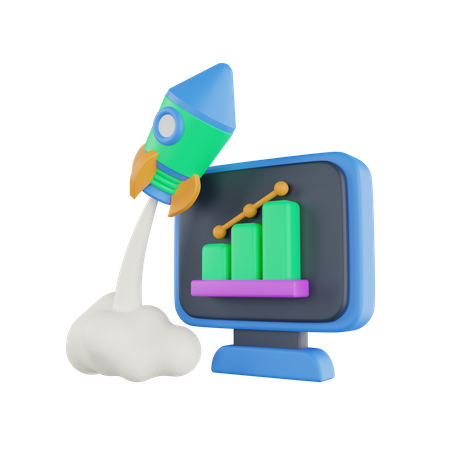 Startup Growth  3D Icon