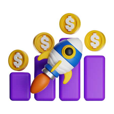 Startup Growth  3D Icon