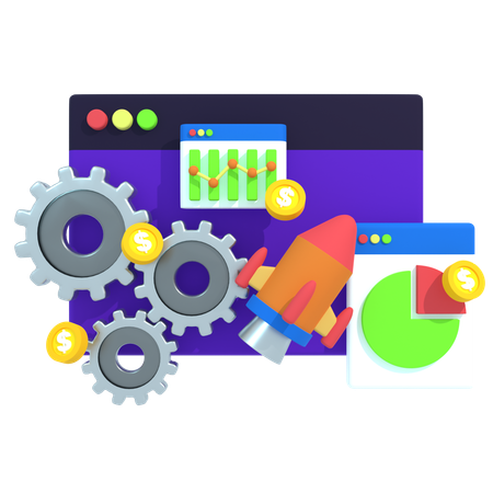 Startup Growth  3D Icon