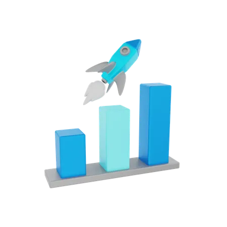 Startup Growth  3D Icon