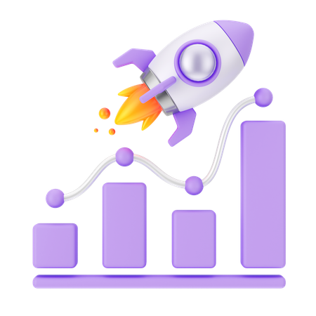 Startup Growth  3D Icon