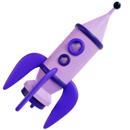 Lanzamiento de un innovador cohete de inicio  3D Icon