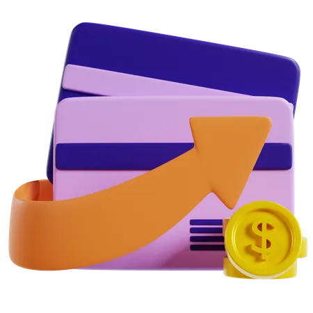 Startup Innovative Money Card  3D Icon