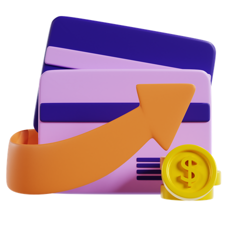 Startup Innovative Money Card  3D Icon