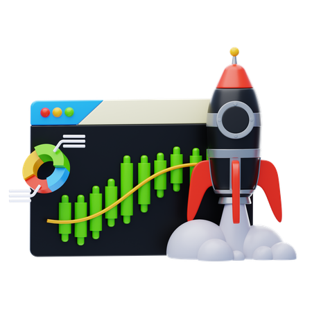 Startup Investment  3D Icon