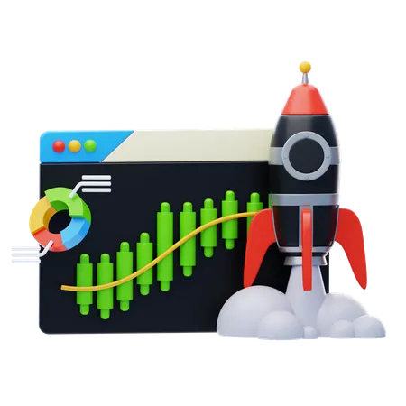 Startup Investment  3D Icon